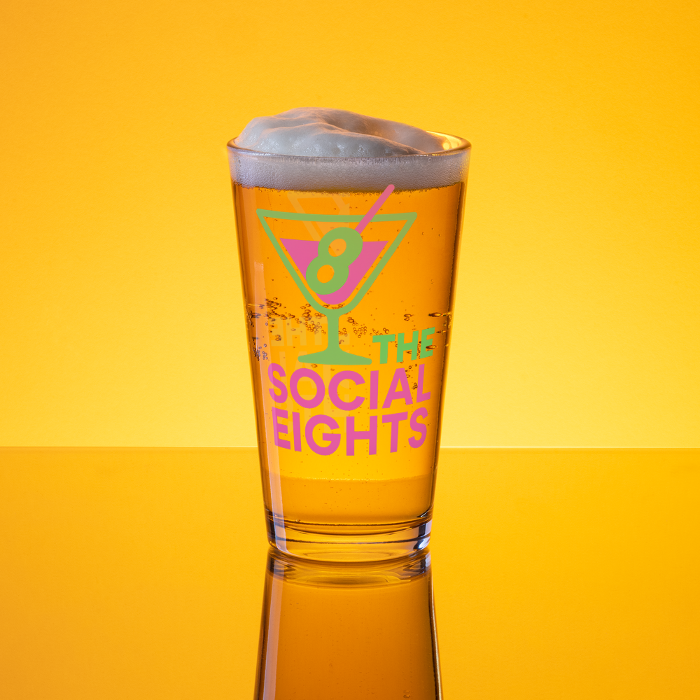 Lime Martini Pint Glass