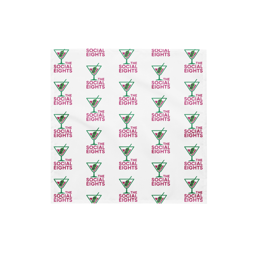 TS8 Green Martini Bandana - The Social Eights