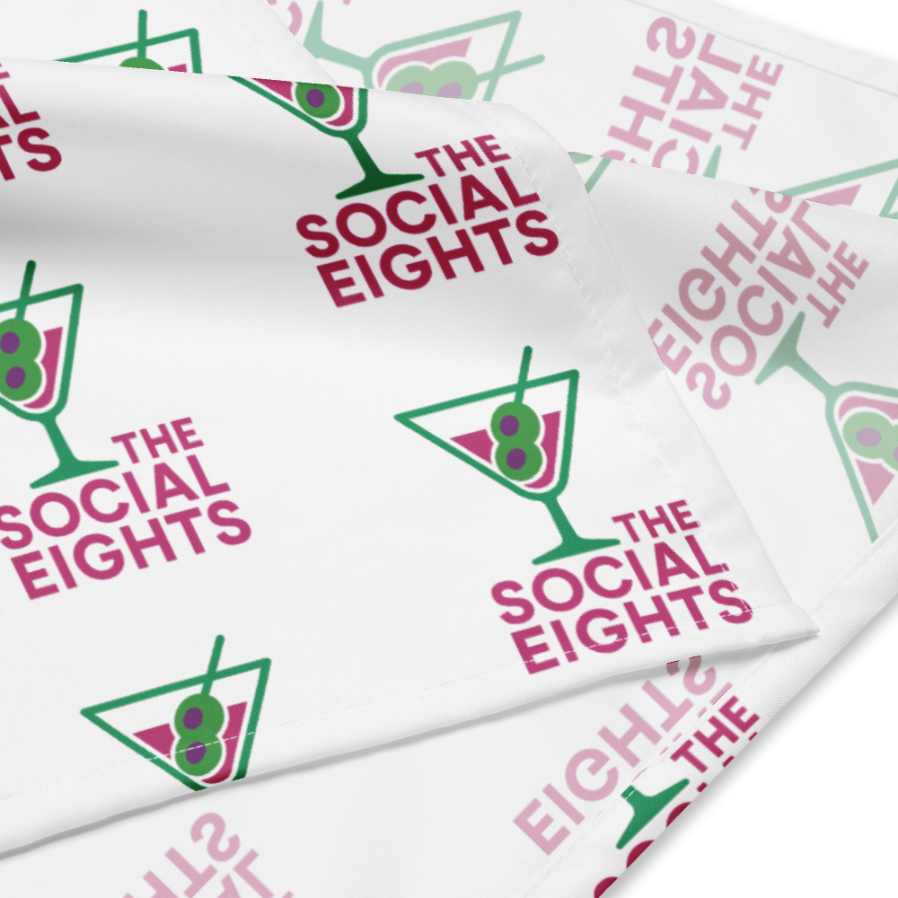 TS8 Green Martini Bandana - The Social Eights