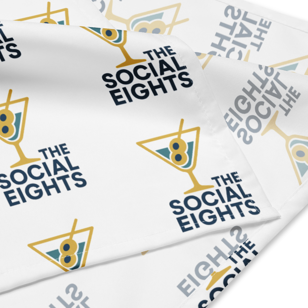 TS8 Gold Martini Bandana - The Social Eights