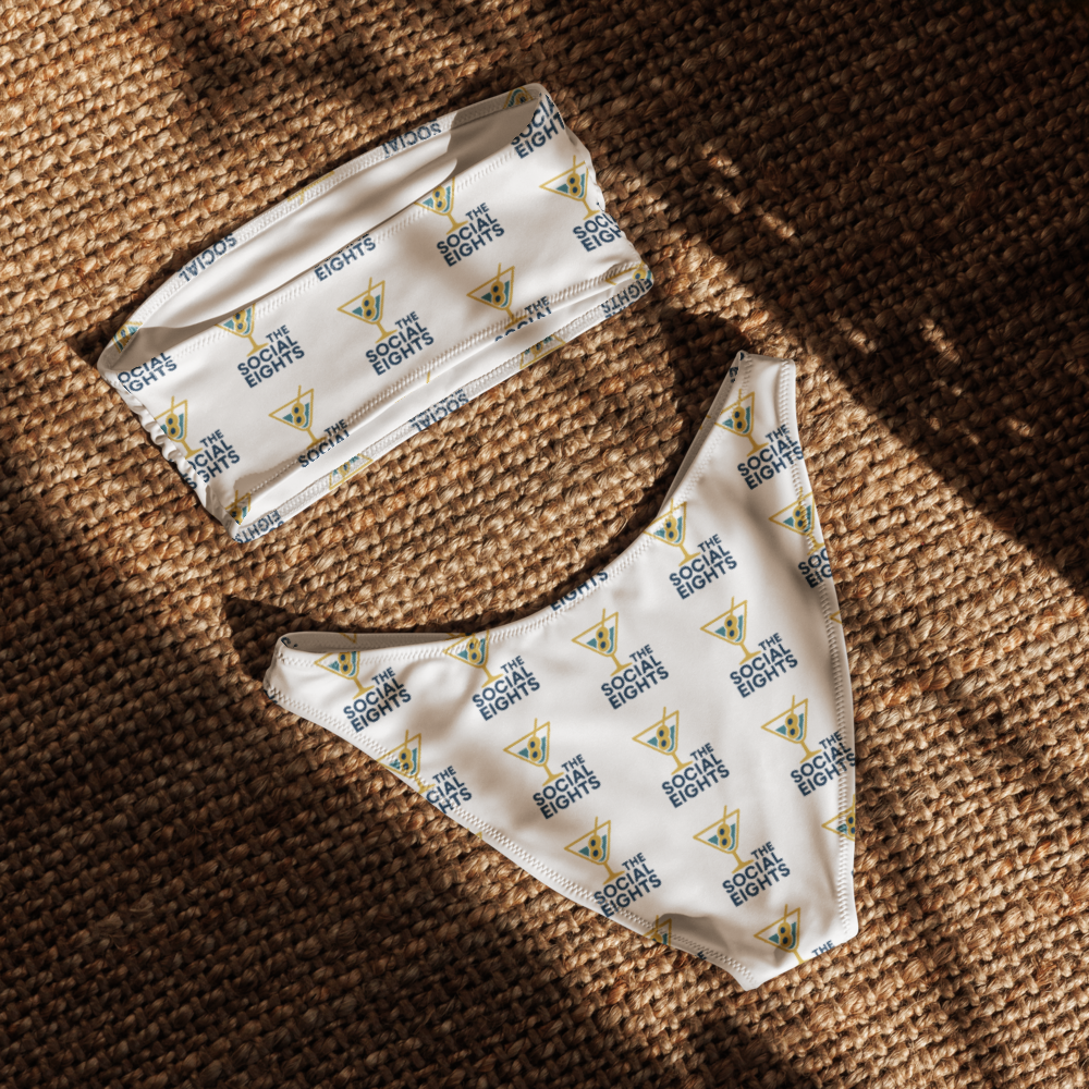 TS8 Gold Martini Bandeau Bikini - The Social Eights