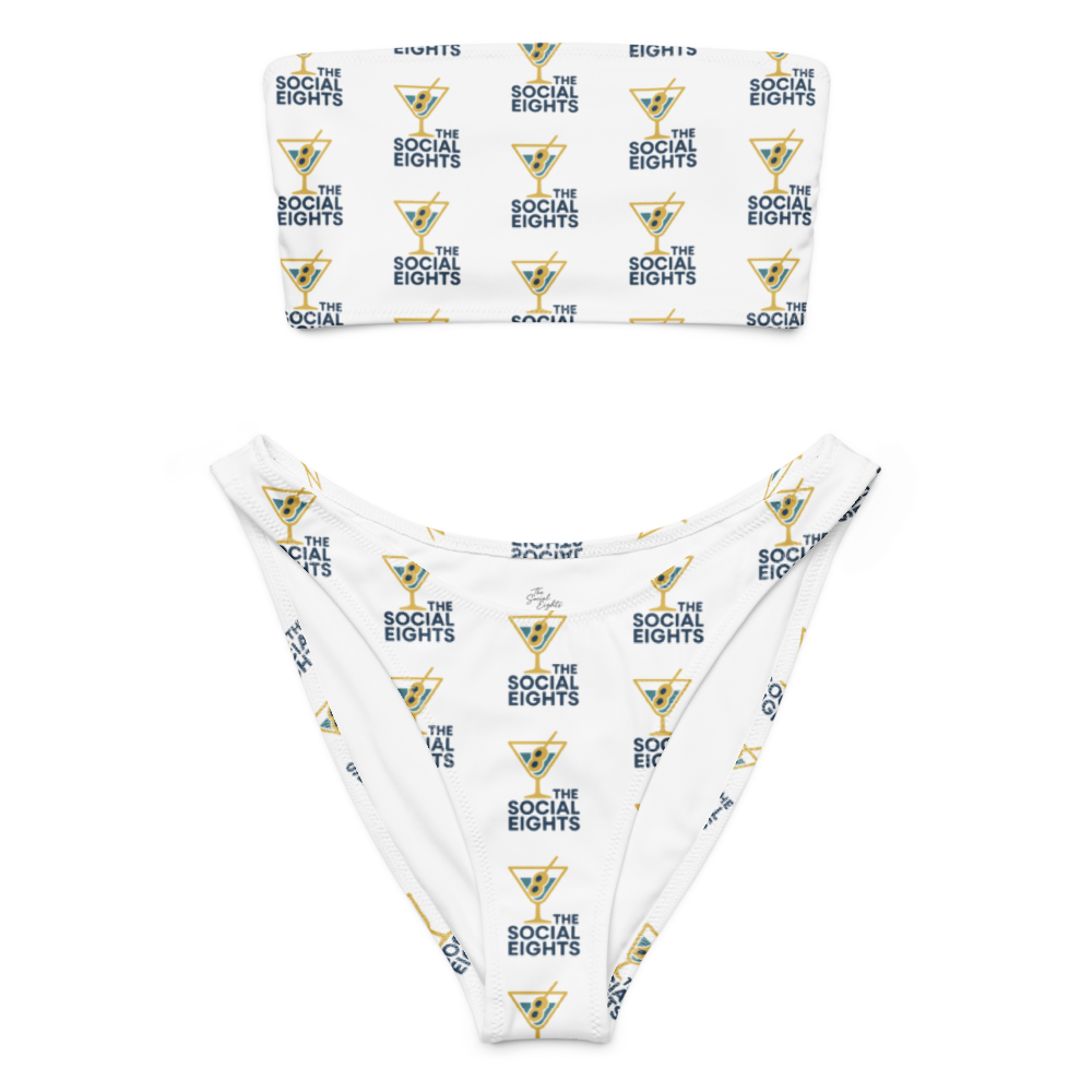 TS8 Gold Martini Bandeau Bikini - The Social Eights