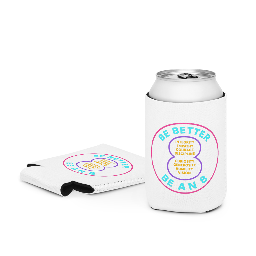 TS8 Be An 8 Badge Can Cooler - The Social Eights