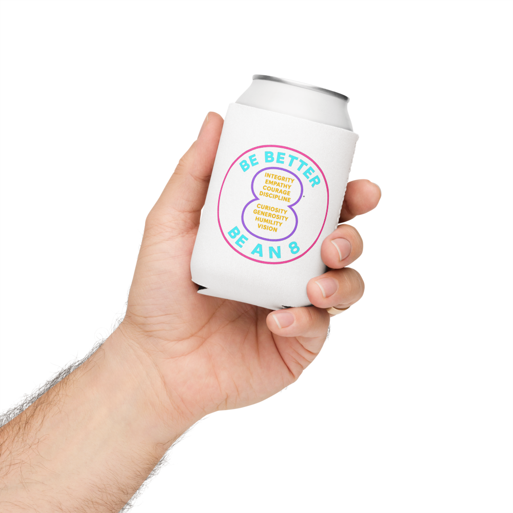 TS8 Be An 8 Badge Can Cooler - The Social Eights