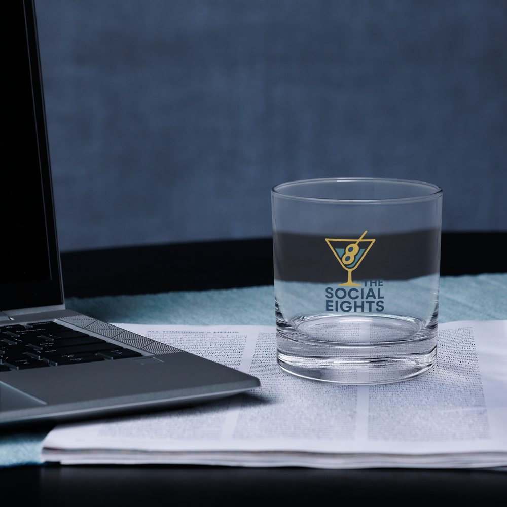TS8 Gold Martini Rocks Glass - The Social Eights