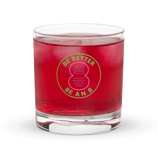 Lime BeAn8 Rocks Glass