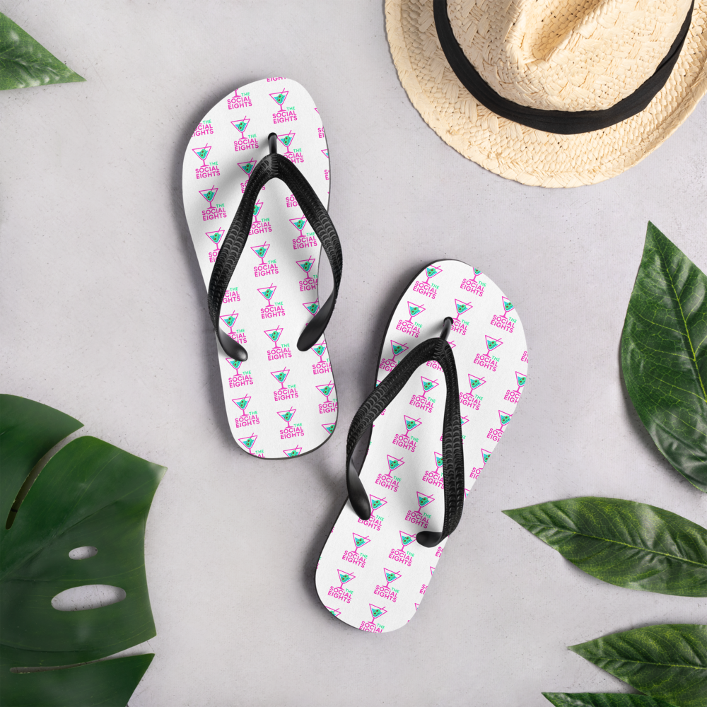 TS8 Pink Martini Flip-Flops - The Social Eights